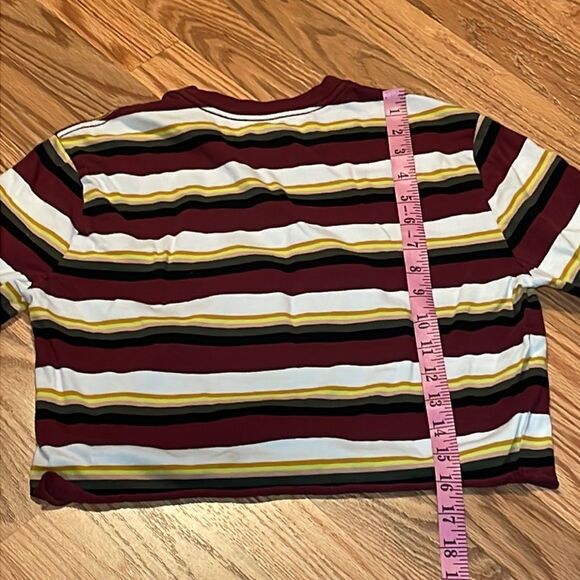 Vans Crop Shirt, long sleeve striped Tee, XS - Picture 6 of 6